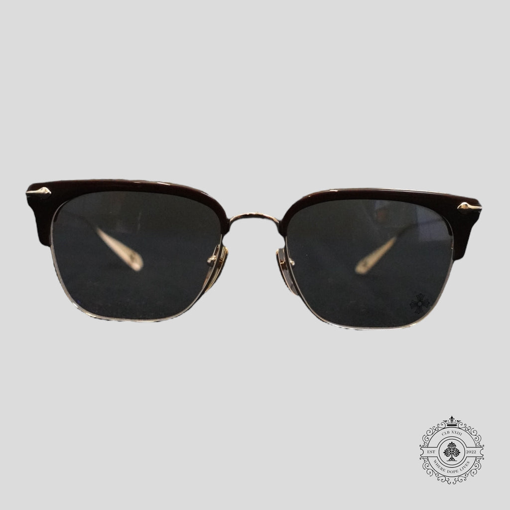 Chrome Hearts Sluntradiction Sunglasses in Brown/Gold