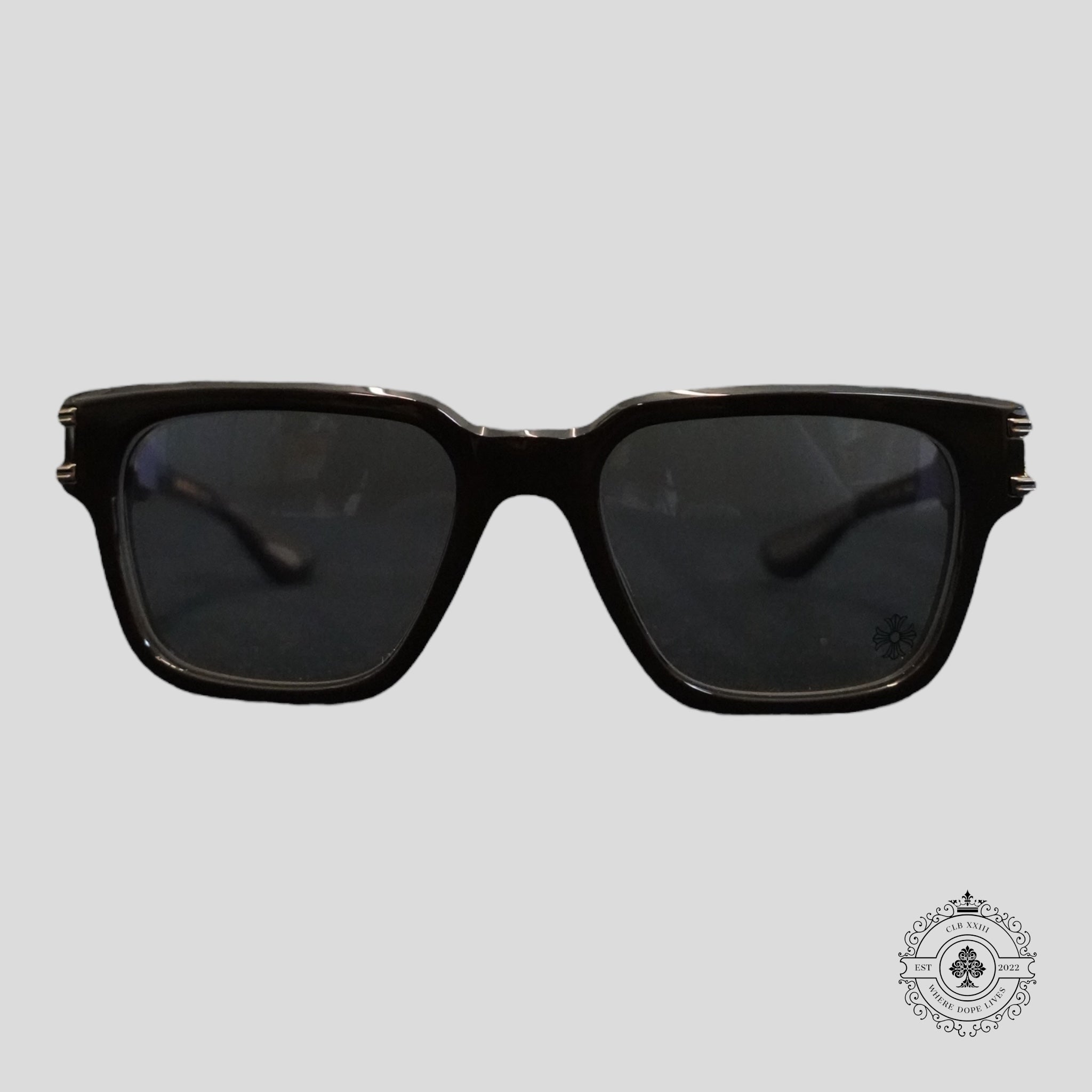 Chrome Hearts Bulge Glasses in Brown/Gold
