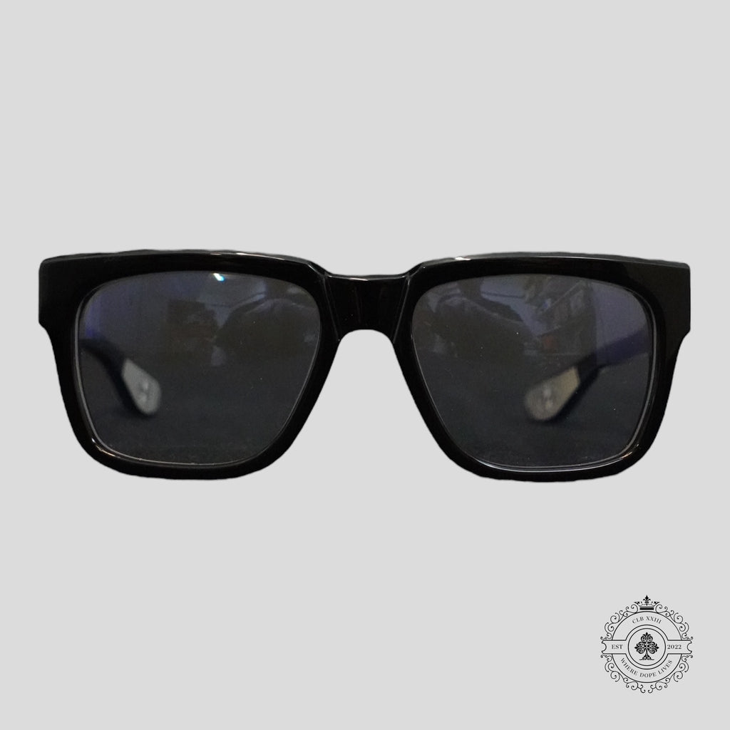 Chrome Hearts Box Officer Glasses in Black/Silver
