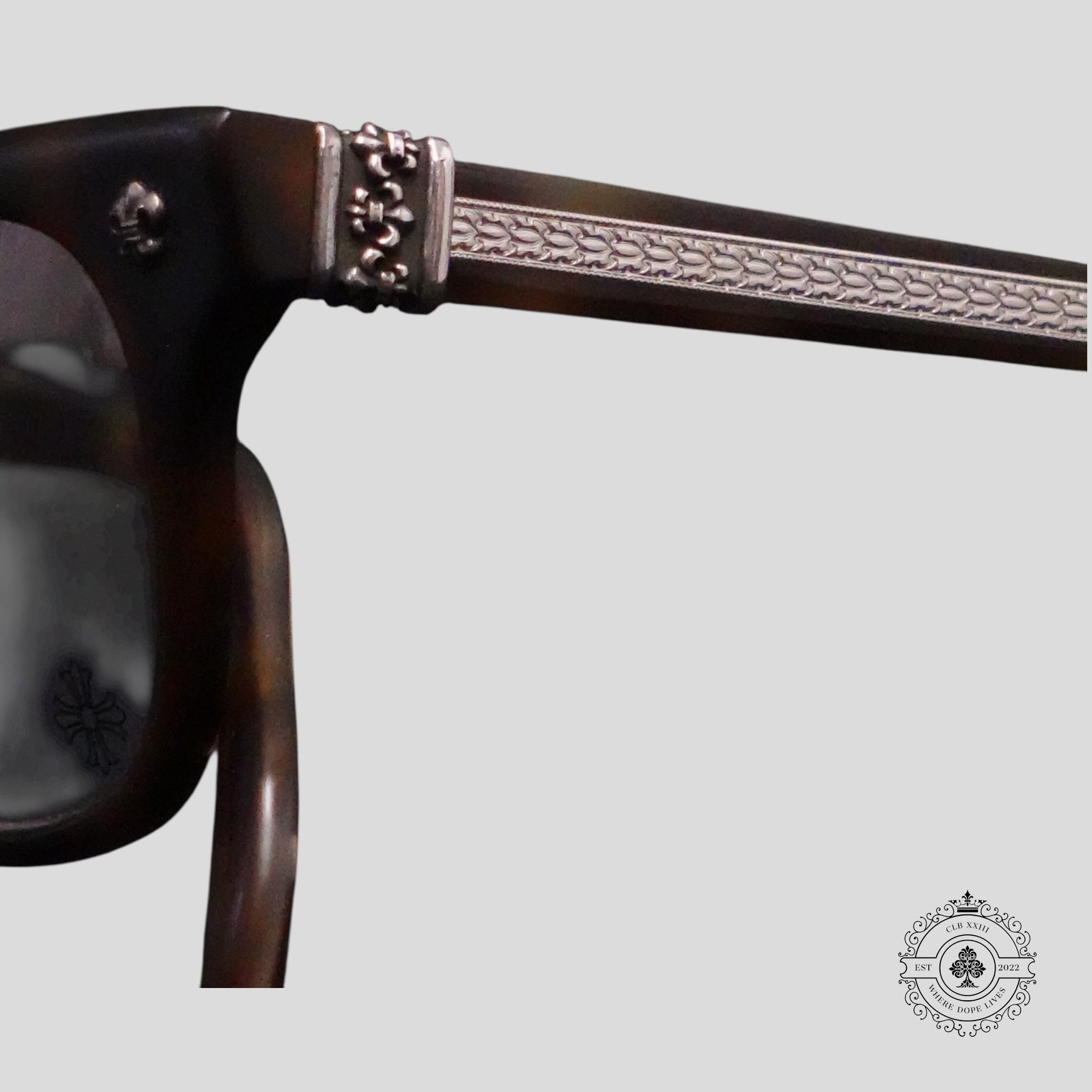 Chrome Hearts Instabutt Glasses in Tortoise Shell/Silver