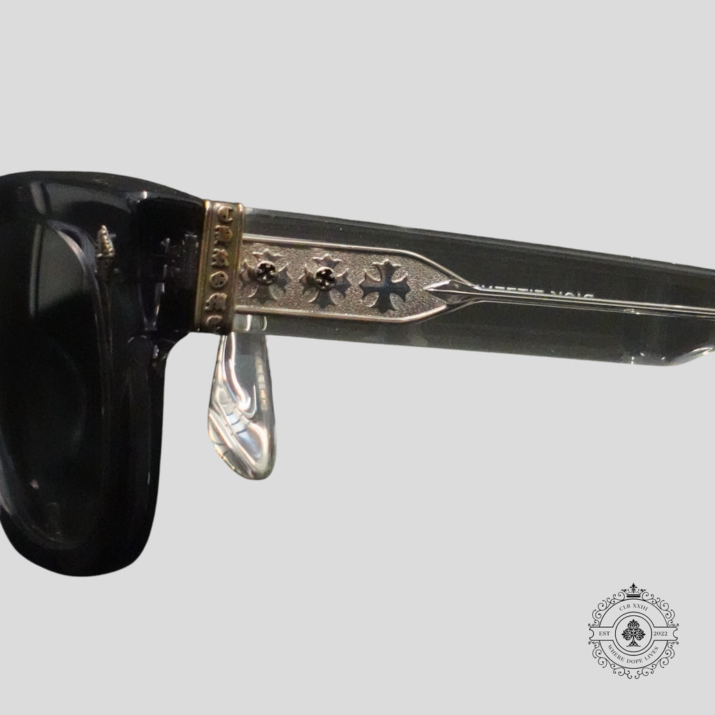 Chrome Hearts Dick Fitzener Sunglasses in Clear/Silver