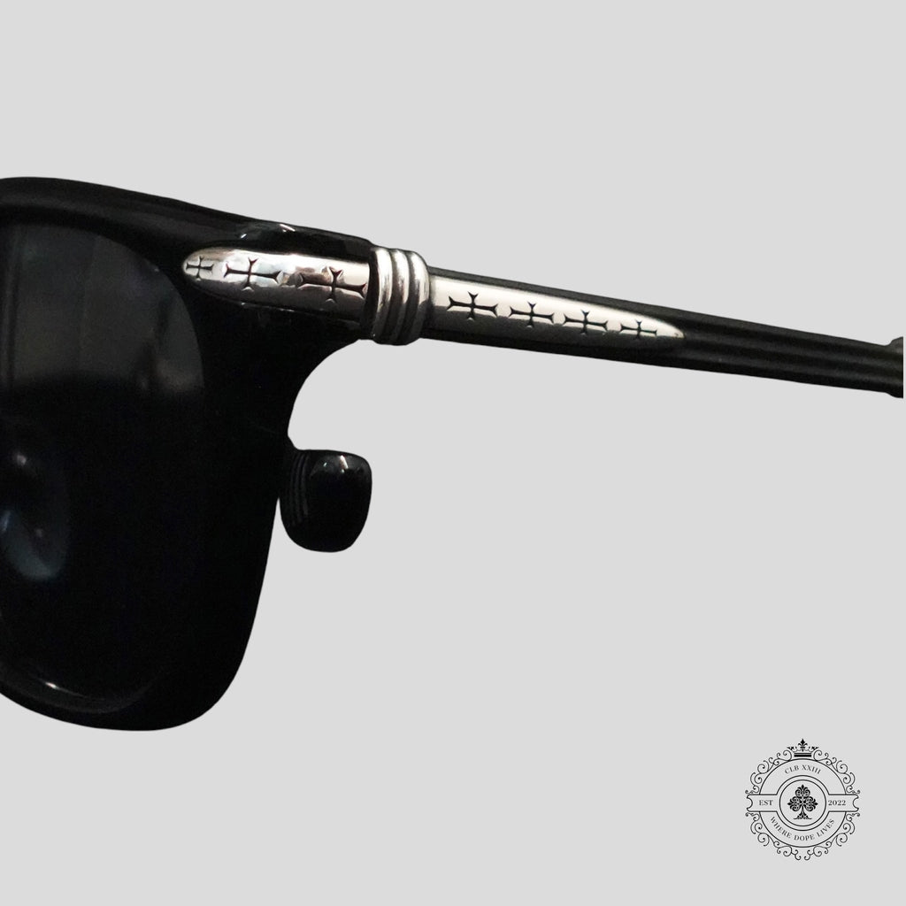 Chrome Hearts Titanasluvr Glasses in Black/Silver