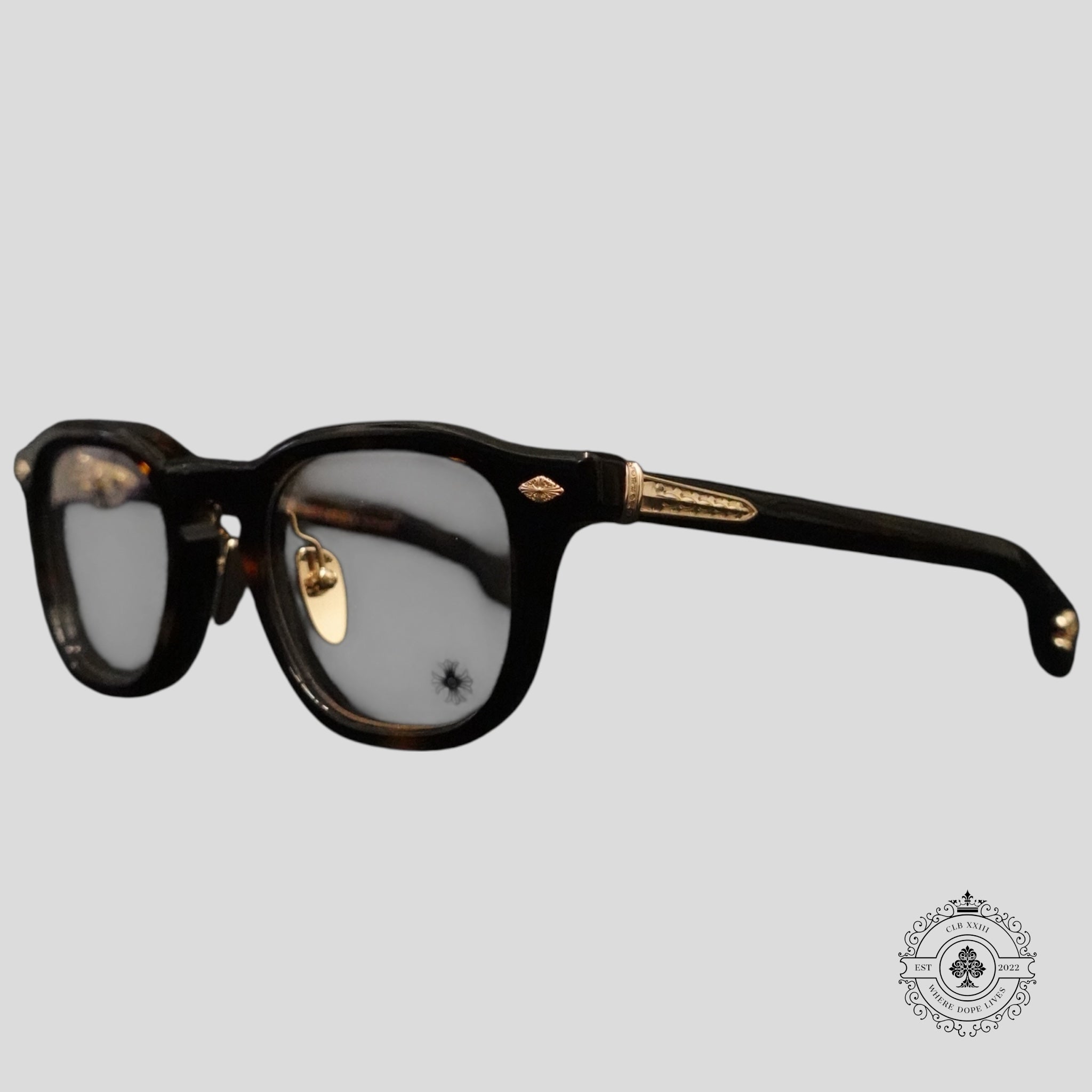 Chrome Hearts Chirp Chirp-A Sunglasses in Tortoise/Gold