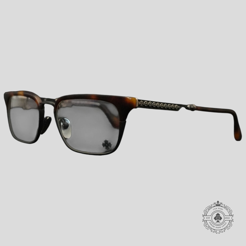 Chrome Hearts See U Next Tuesday Glasses in Tortoise Shell/Silver
