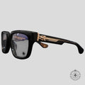 Chrome Hearts Box Officer Glasses in Black/Gold