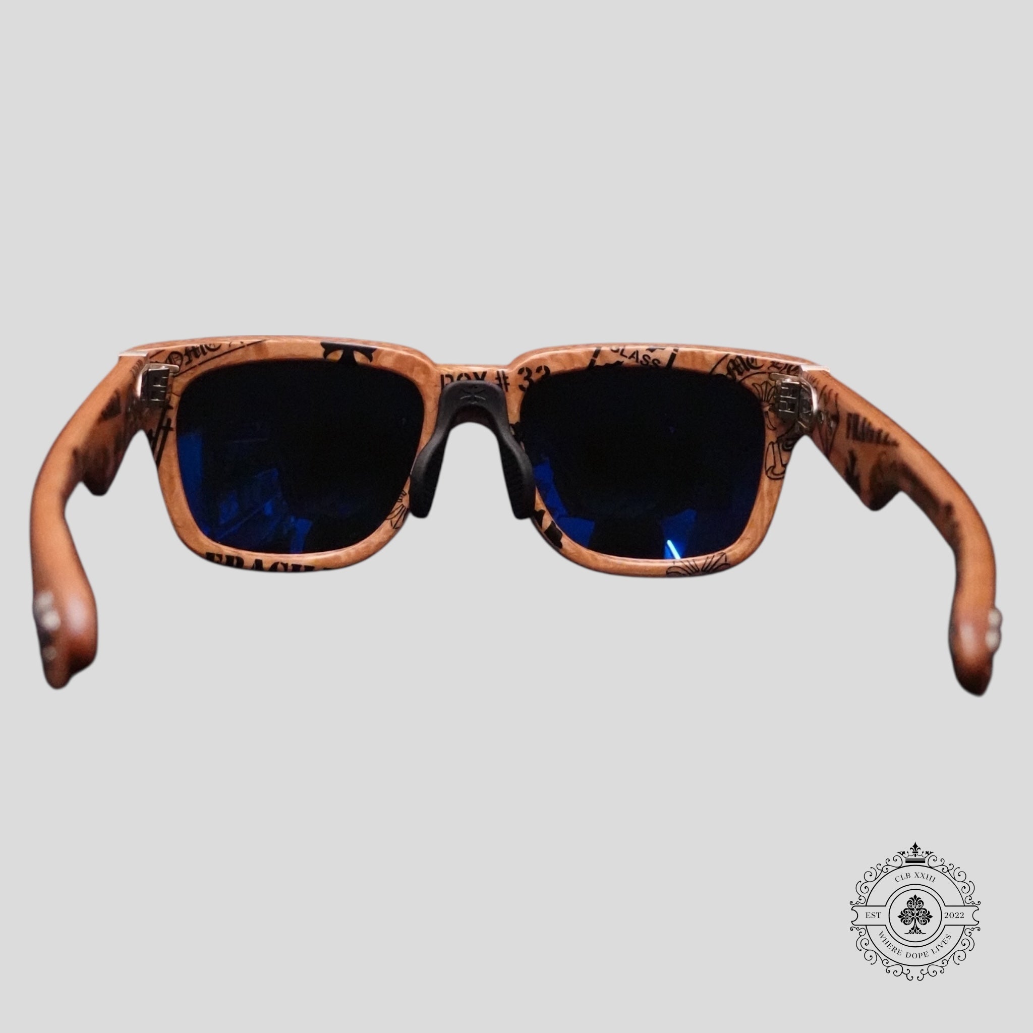 Chrome Hearts Lilith Glasses in Wood/Silver