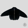 Louis Vuitton Monogram Mink Bomber Jacket in Black