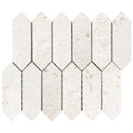 Shell Stone Limestone Strada Design on 12" x 12" Mesh Mosaic Tile