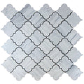 Solto White Marble Casablanca on 12" x 12" Mesh Mosaic Tile