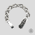 Chrome Hearts Fancy Link ID Bracelet in Silver