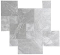 Aegean Royal Gray Tumbled Marble Pavers