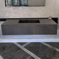 HANDCRAFTED INFINITY PIETRA GREY HIGH ENGINEERED STONE SINK (ES-100)