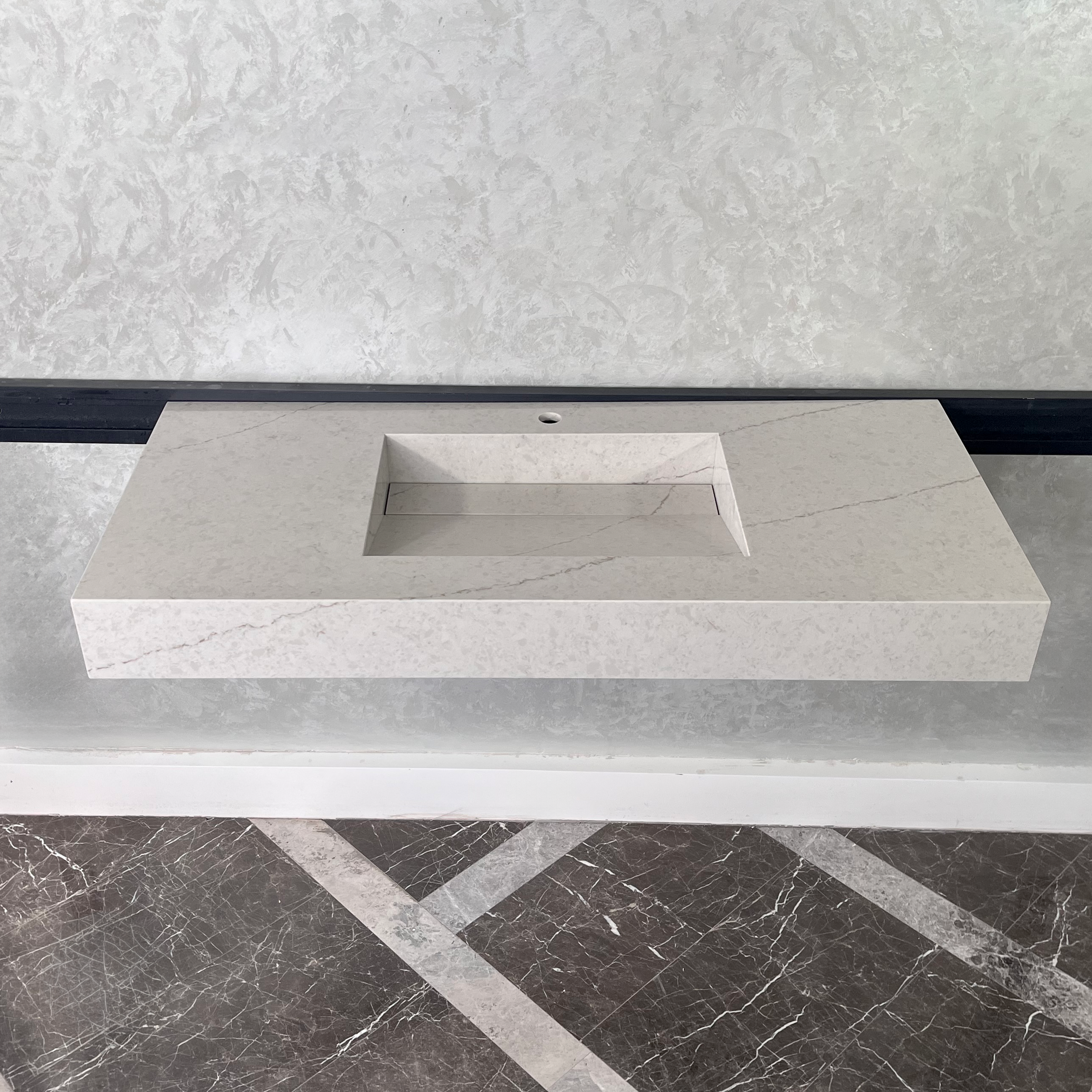 HANDCRAFTED CUSTOM QUARTZ SINK (QU-054)