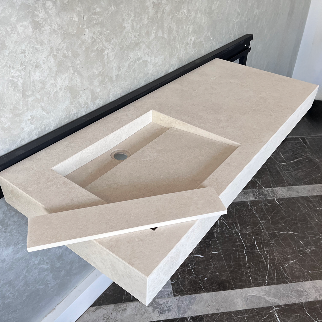 HANDCRAFTED INFINITY CHIANCA DI OSTUNI HIGH ENGINEERED PORCELAIN SINK (ES-044)