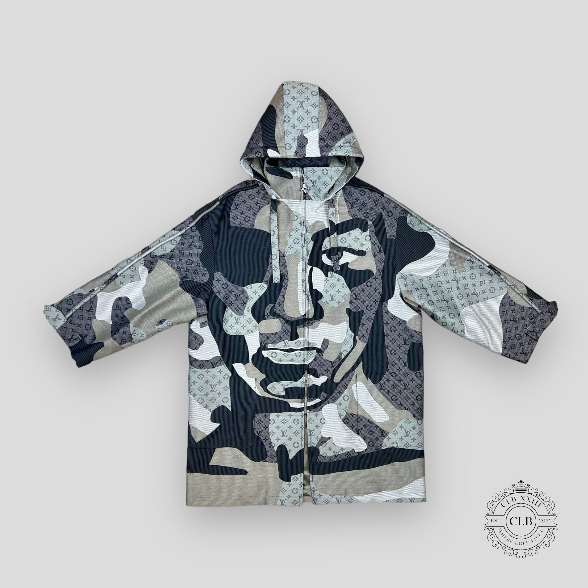 LOUIS VUITTON PATCHWORK PORTRAIT PARKA