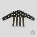 LOUIS VUITTON USA FLAG MOHAIR SWEATER - GREY