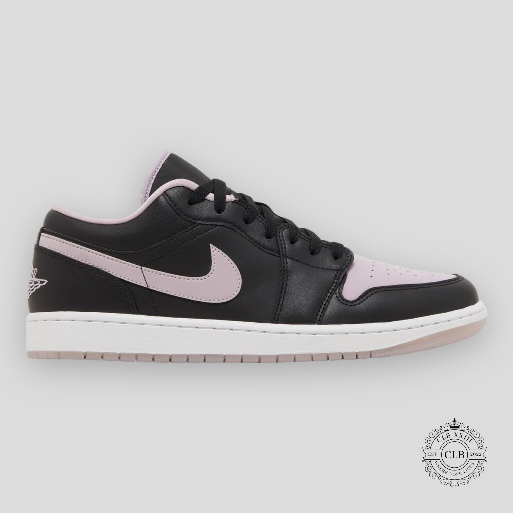 AIR JORDAN 1 LOW SE (GS) "BLACK ICED LILAC"