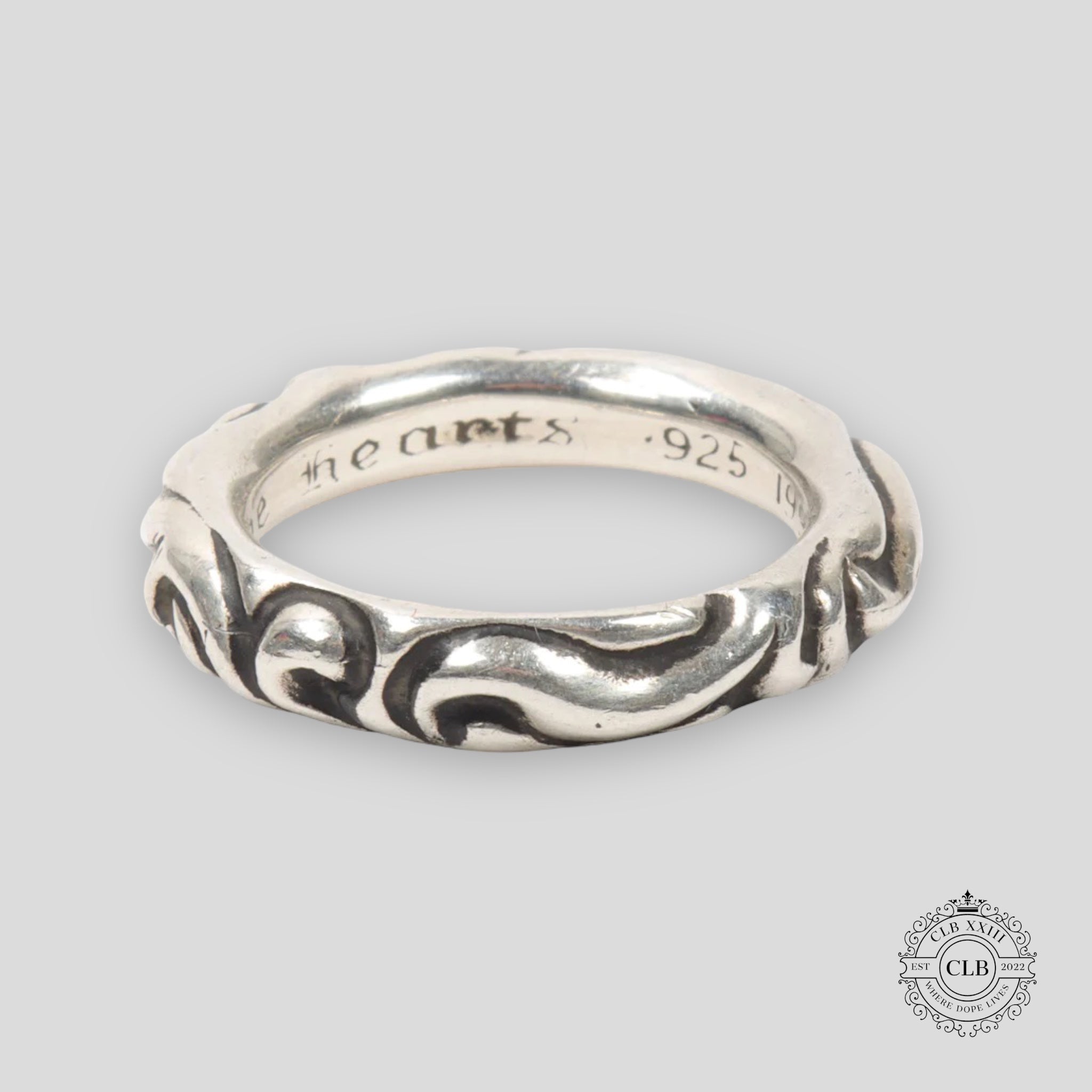 CHROME HEARTS SCROLL RING