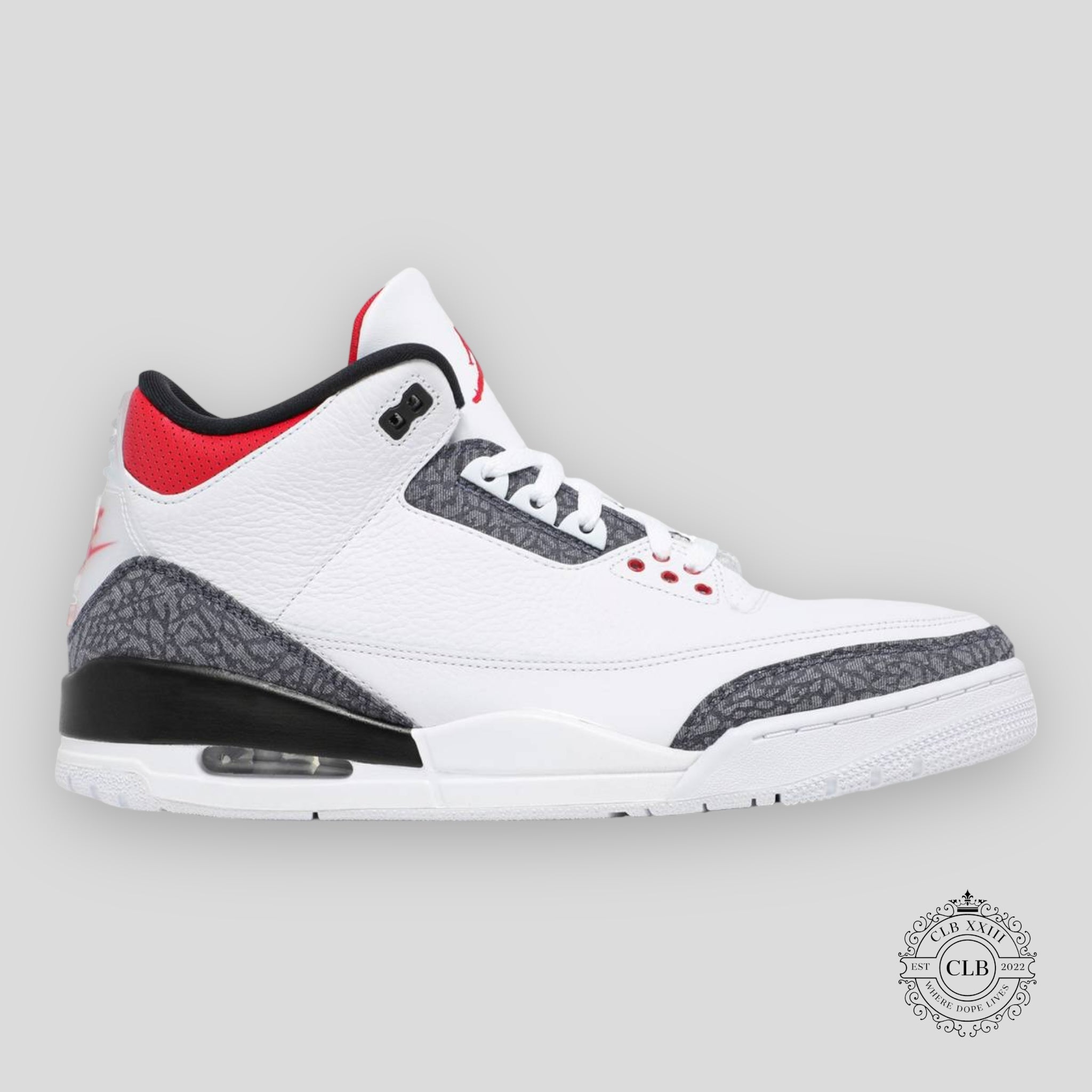 AIR JORDAN 3 RETRO "FIRE RED DENIM"