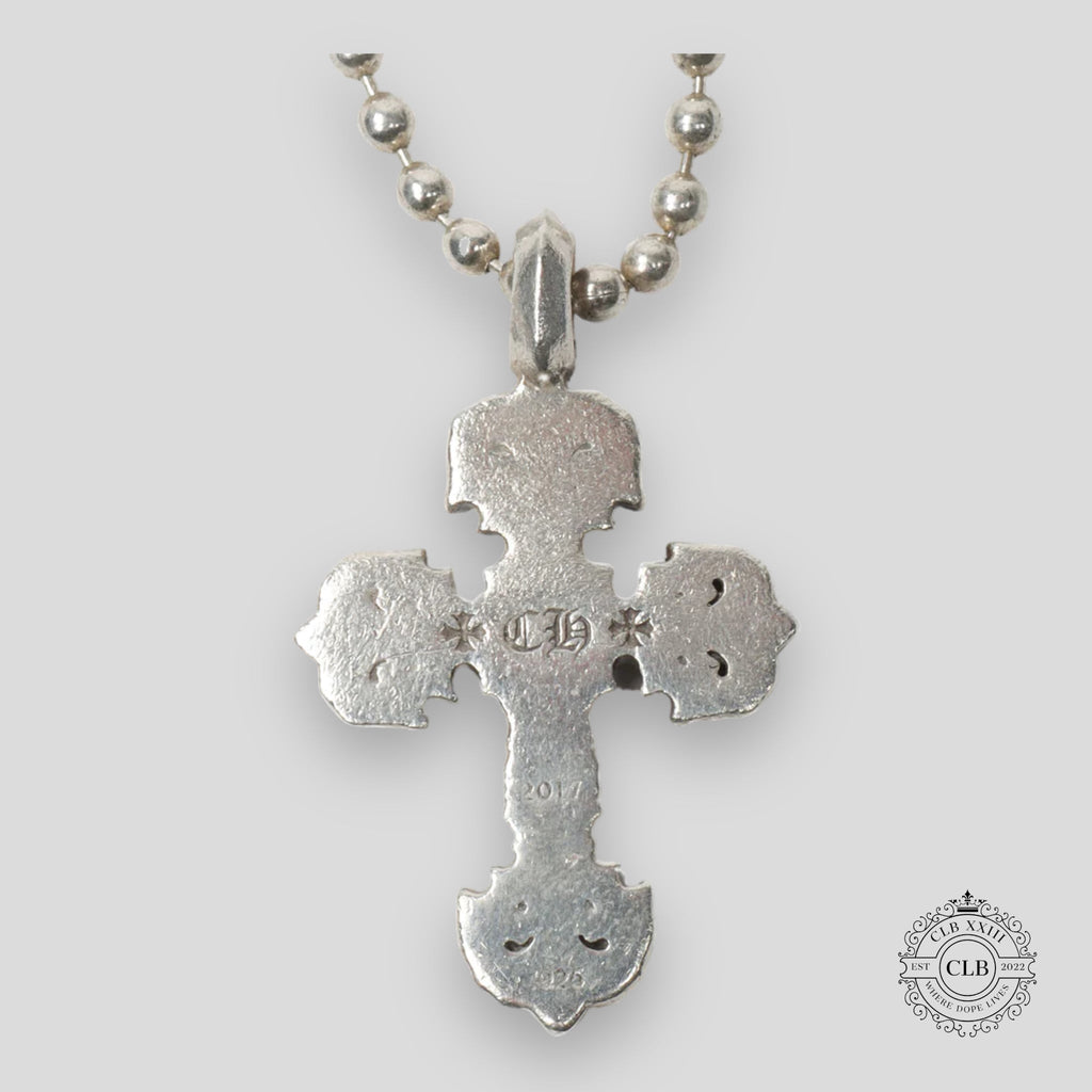 Chrome Hearts Diamond Embellished Tiny Filigree Pendant