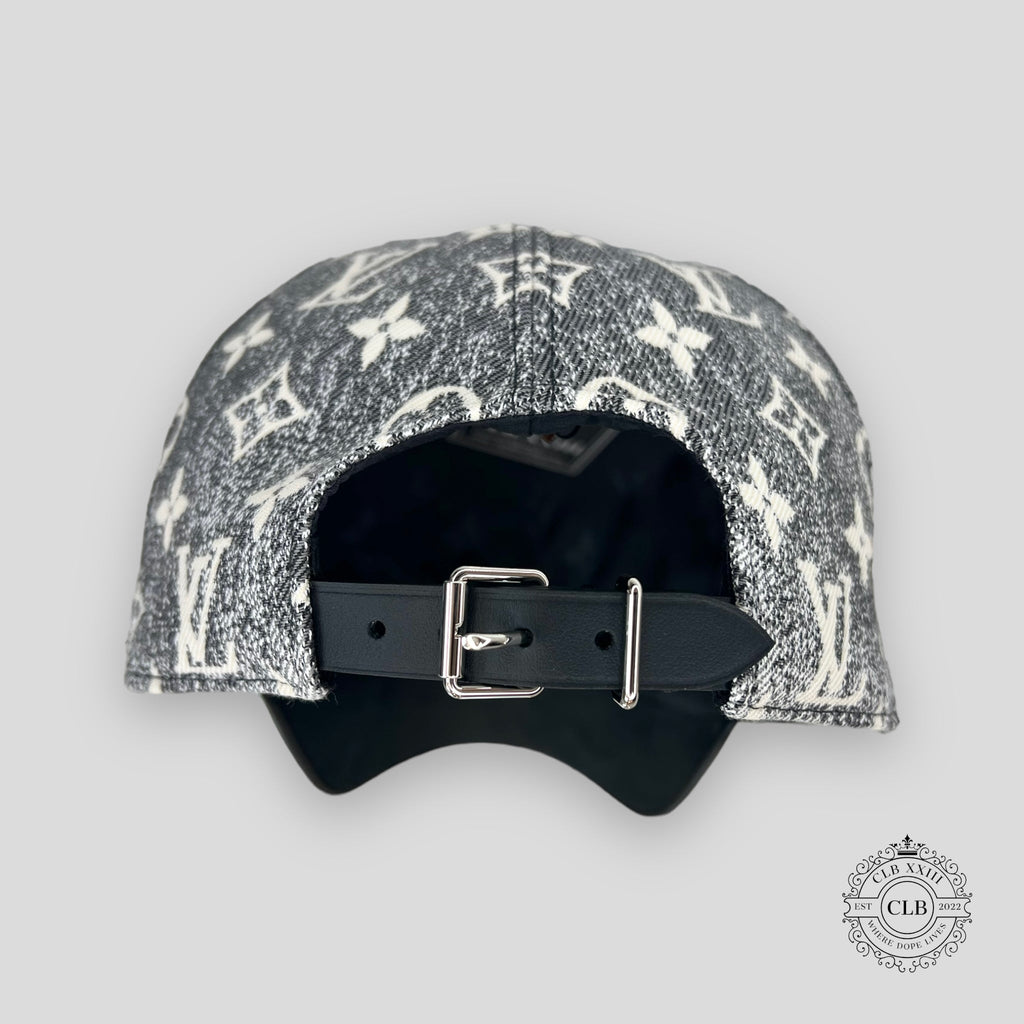 LOUIS VUITTON MONOGRAM JACQUARD DENIM CAP - GREY