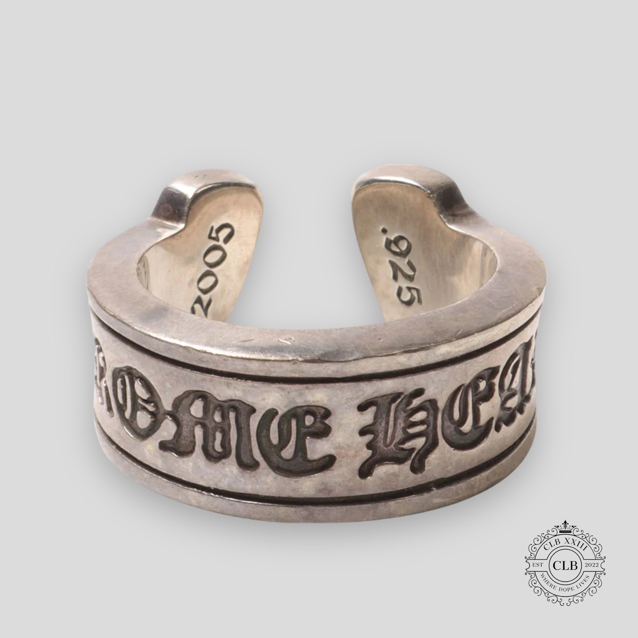 CHROME HEARTS SCROLL SPACER RING