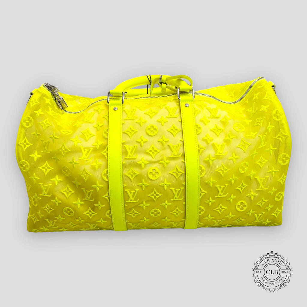 LOUIS VUITTON MESH KEEPALL BANDOULIERE 50 - YELLOW