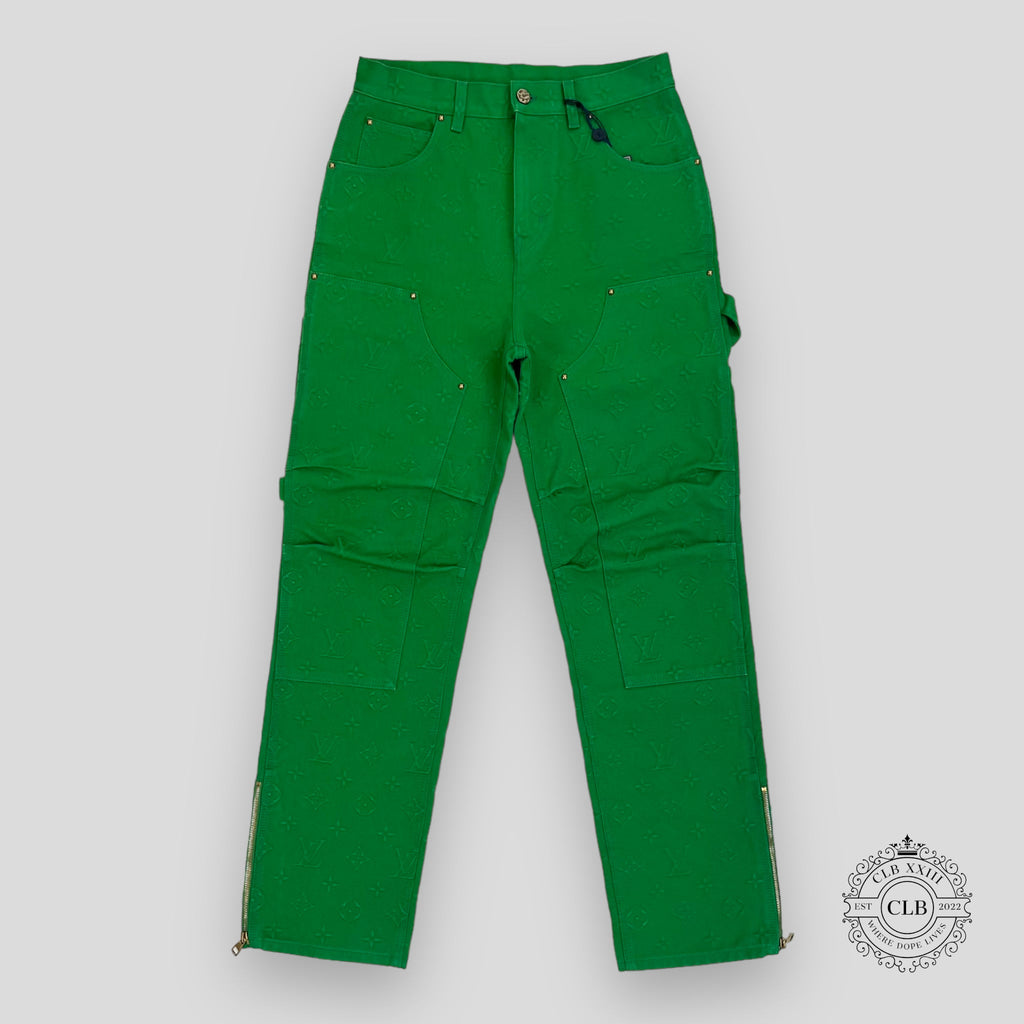 Louis Vuitton Monogram Workwear Carpenter Pants in Green
