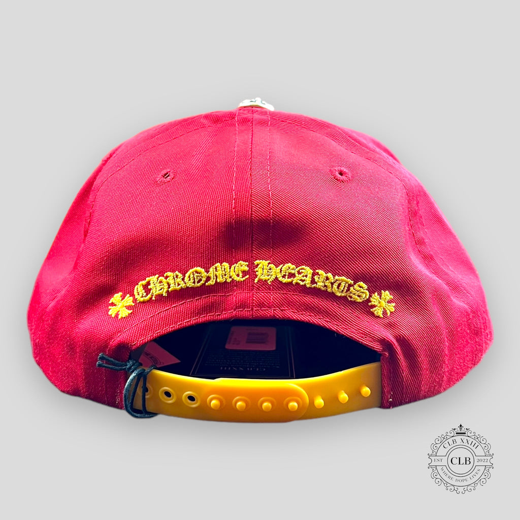 Chrome Hearts CH Embroidered Hat in Red / Yellow