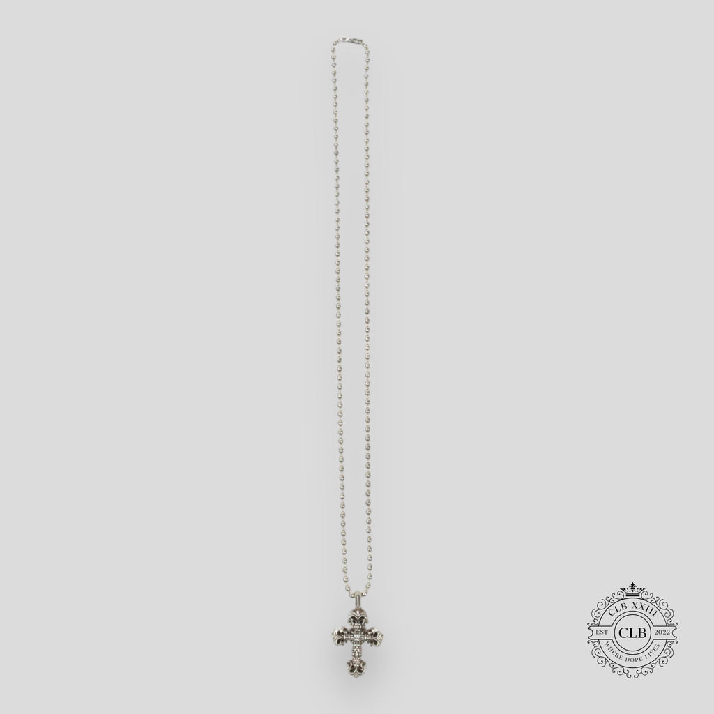 Chrome Hearts Diamond Embellished Tiny Filigree Pendant