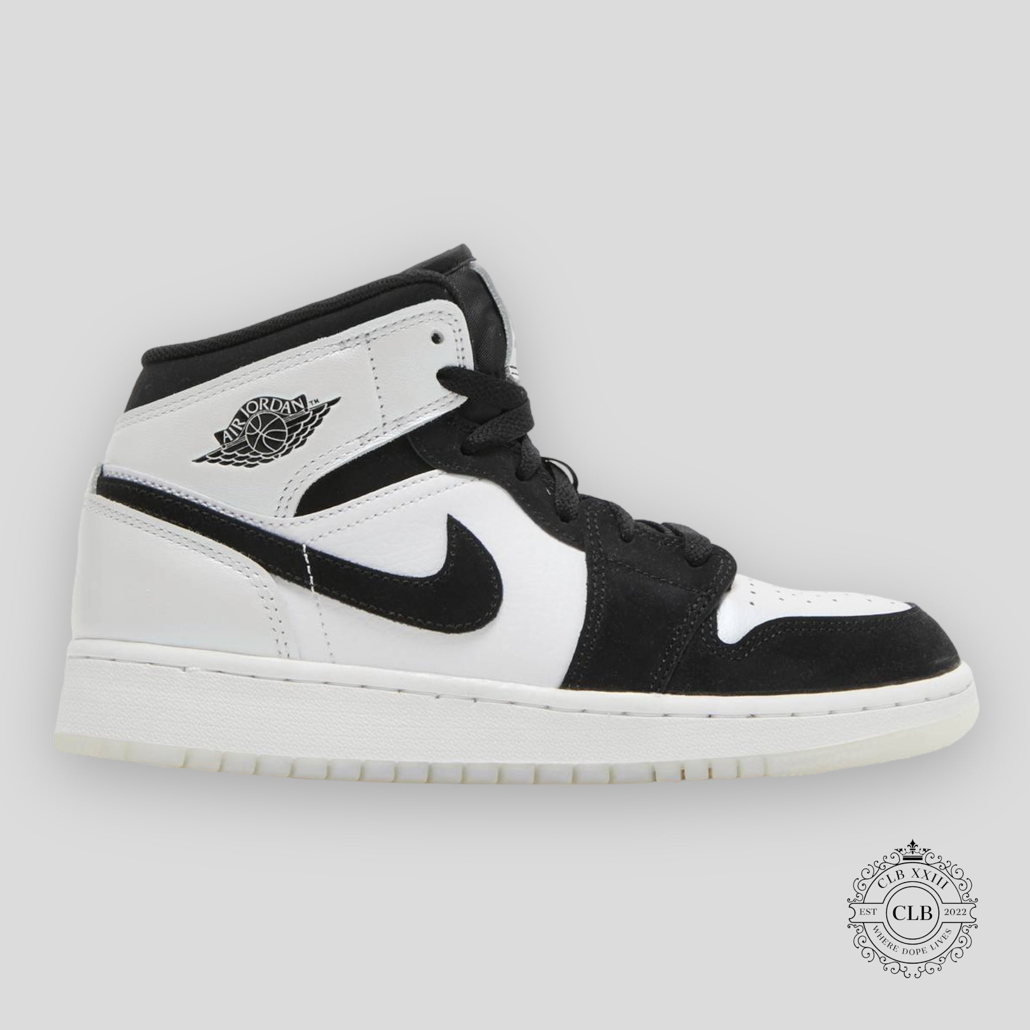 AIR JORDAN 1 MID SE (GS) "DIAMOND SHORTS"
