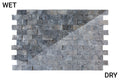 Silver Shadow Split Face Marble Mosaics 12"x12"