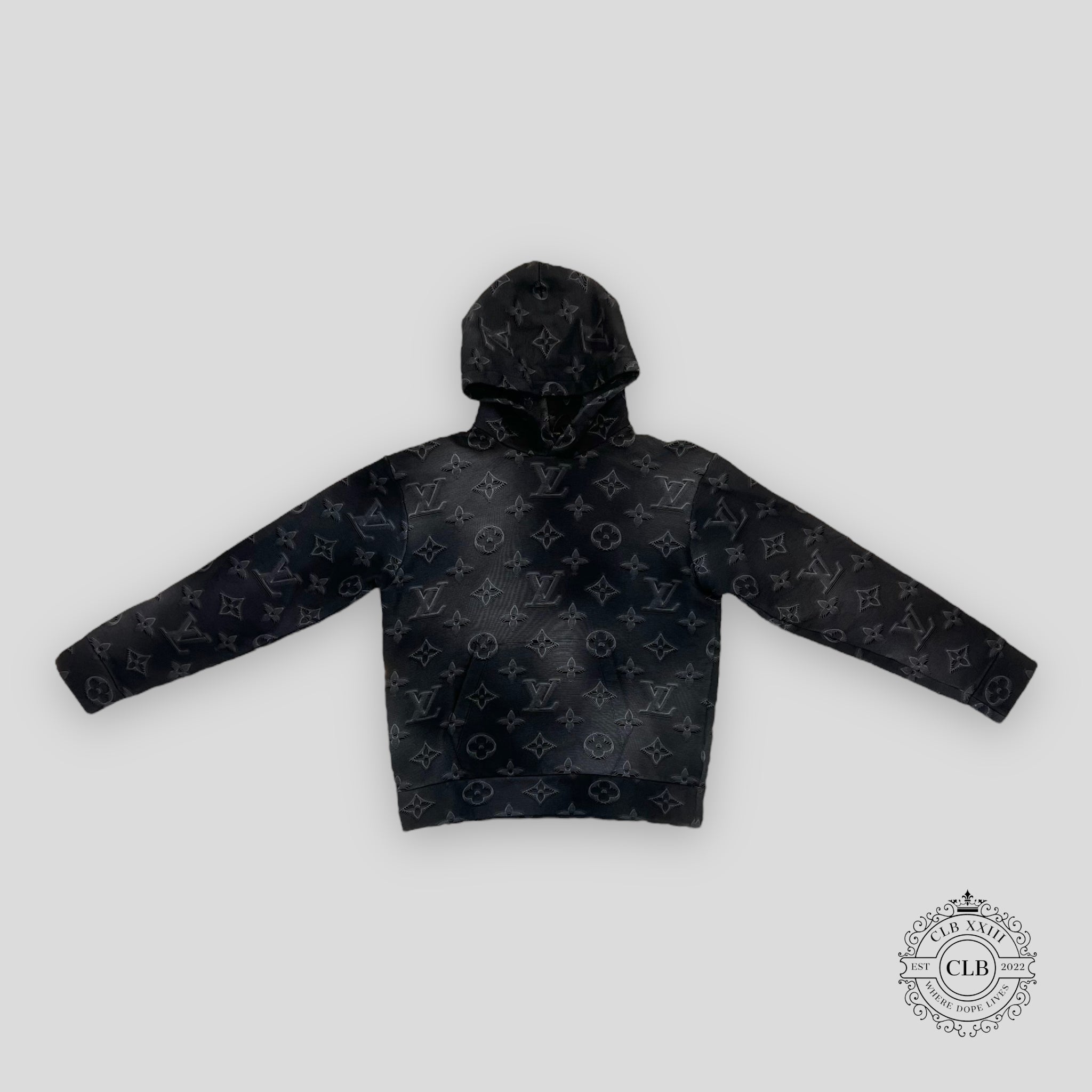 Louis Vuitton 2054 3D Monogram Hoodie in Grey