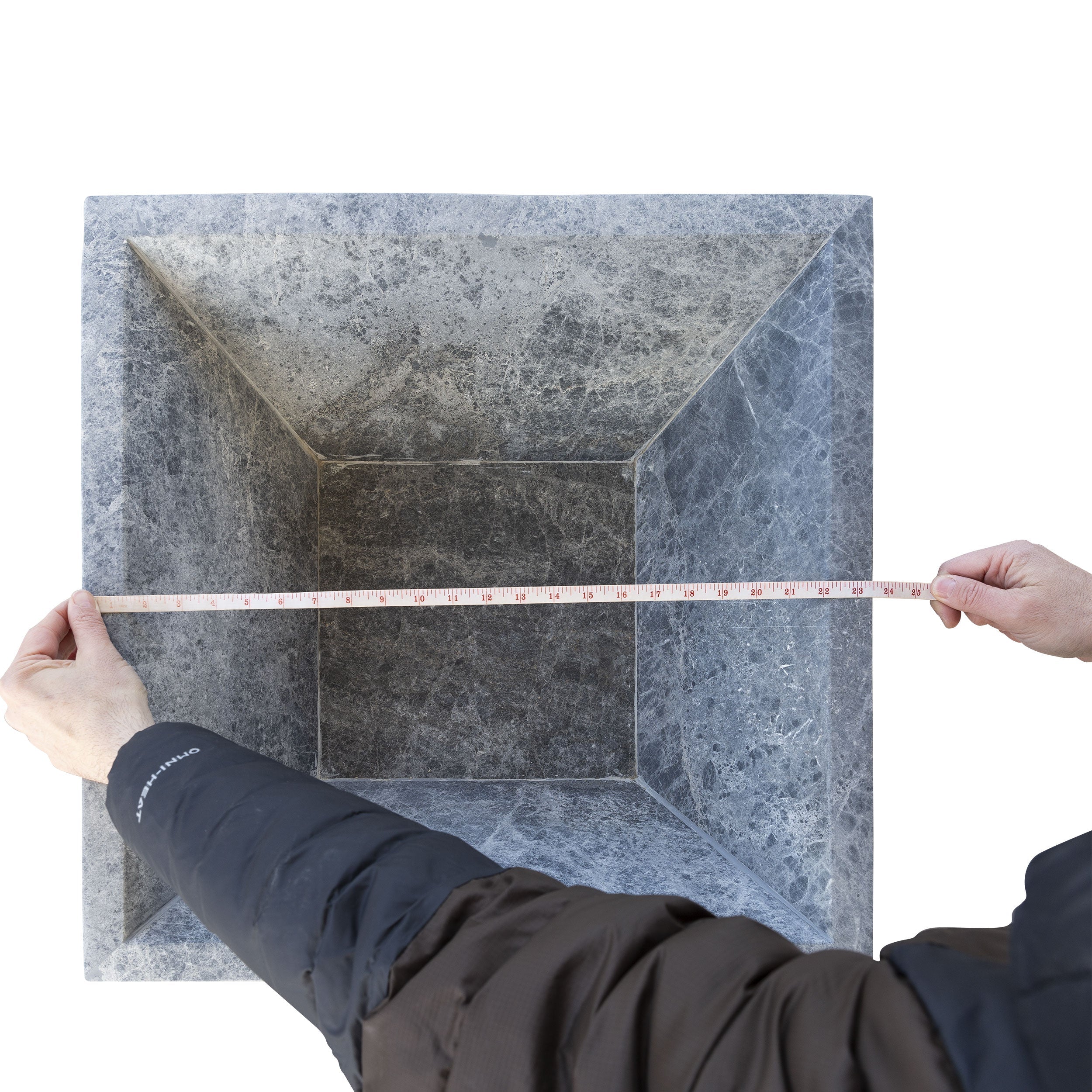 Silver Shadow Marble Natural Stone Fire Pit