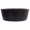 Natural Stone Black Andesite Tapered Sink Honed-Matte  (D)16" (H)6"